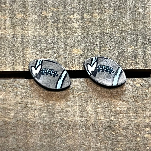 Football Stud Earrings