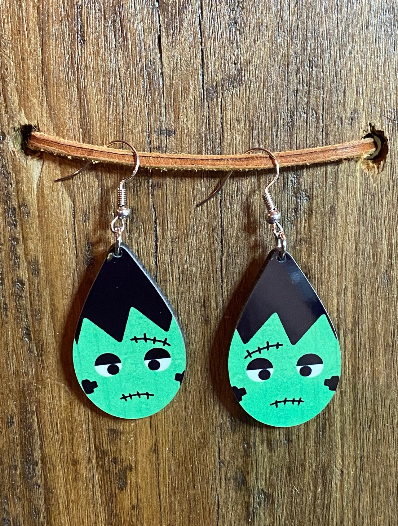 Halloween Wood Earrings