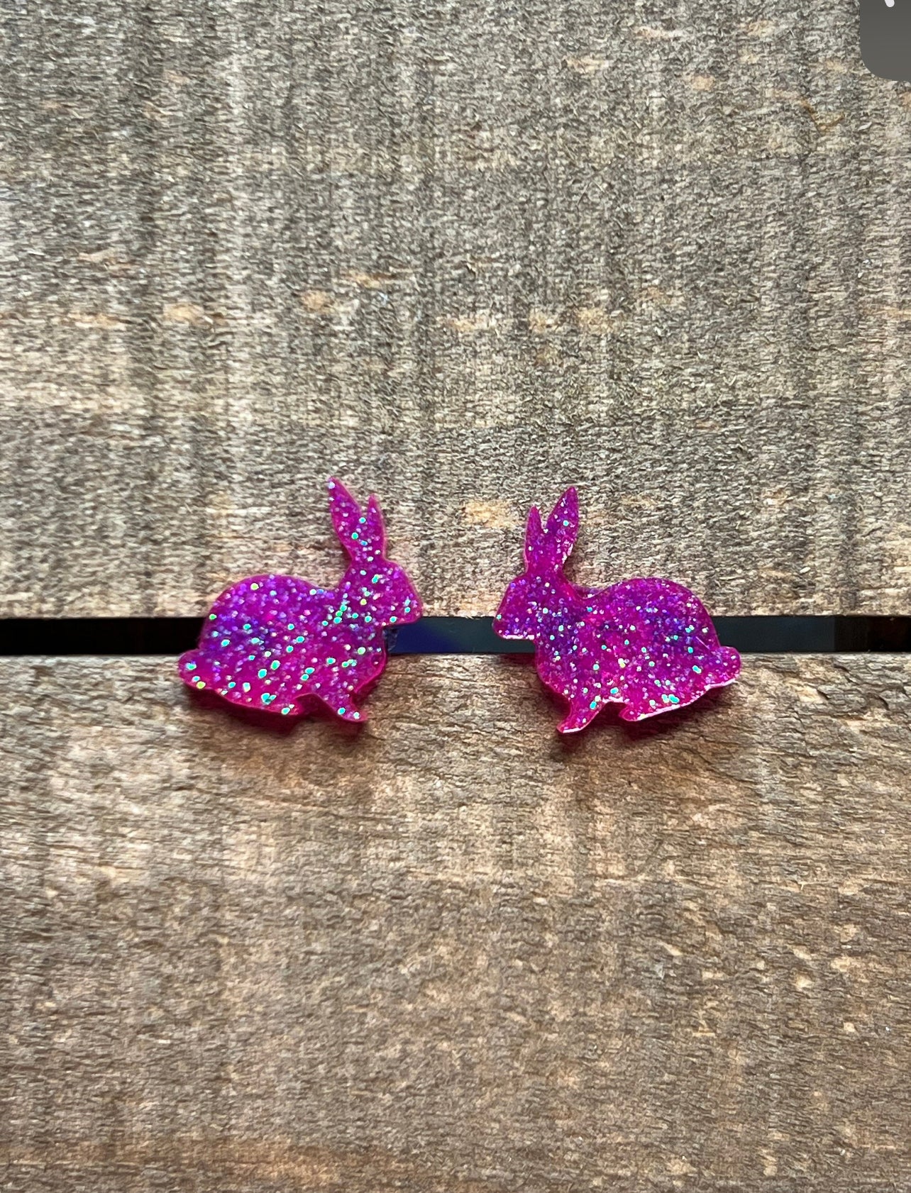 Easter Bunny Resin Stud Earrings