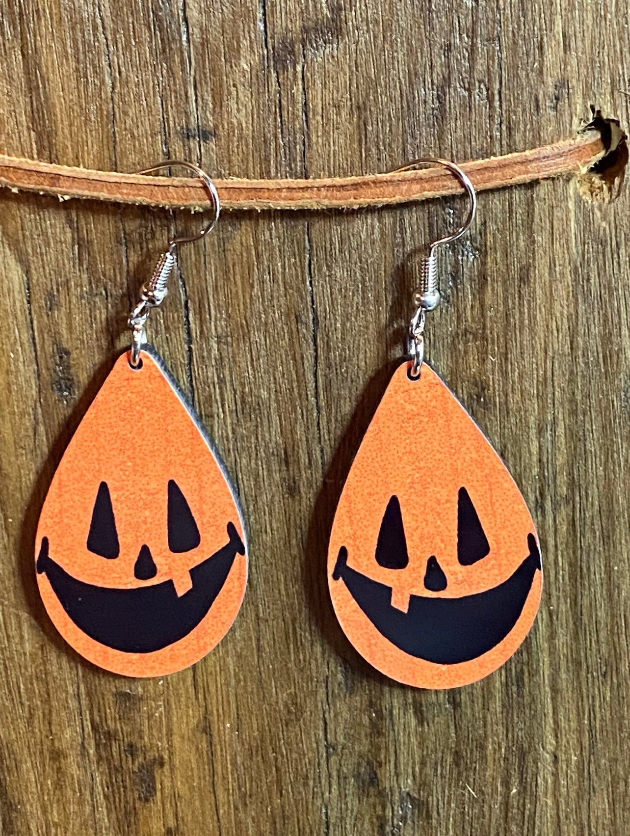 Halloween Wood Earrings