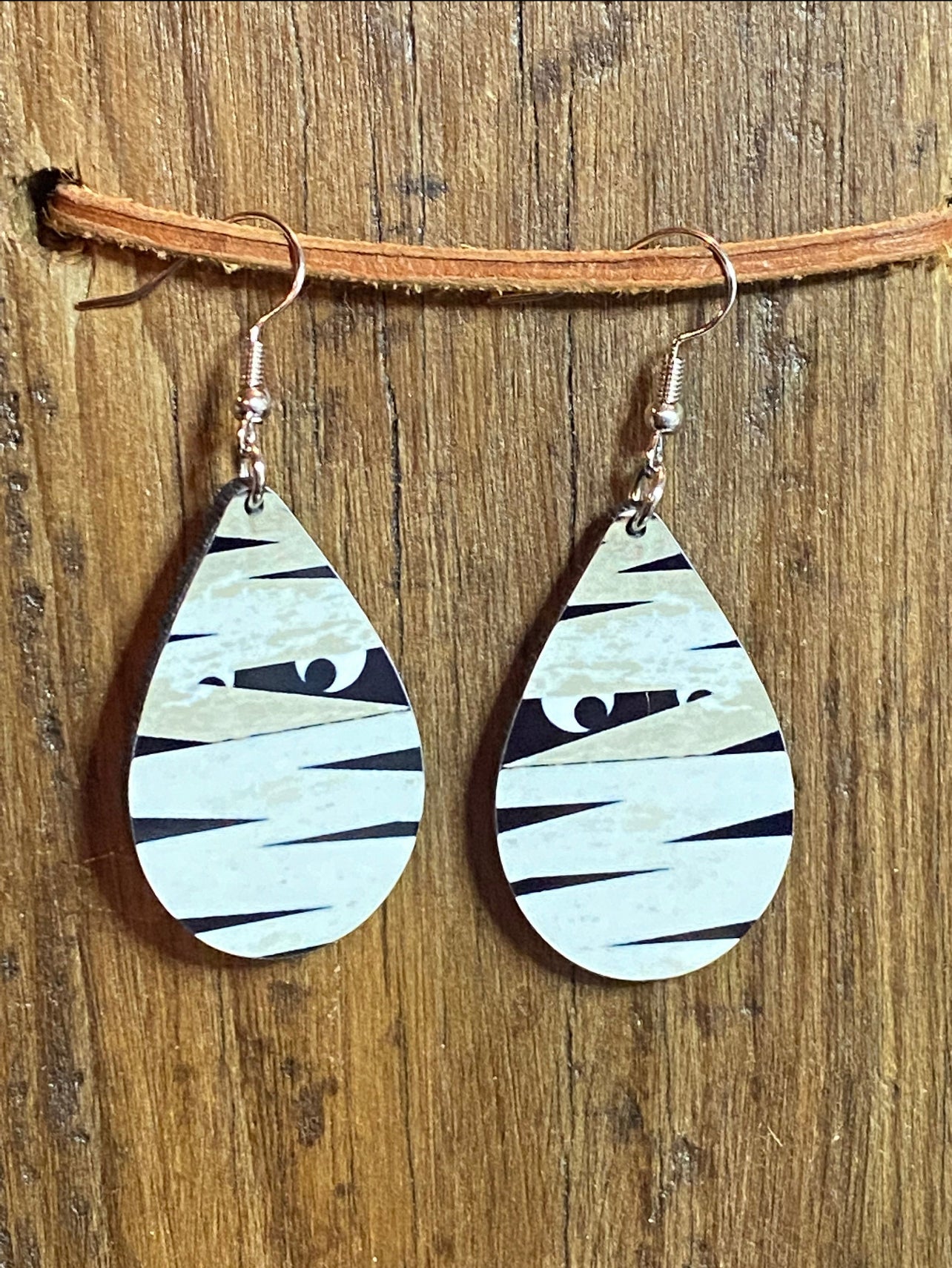 Halloween Wood Earrings